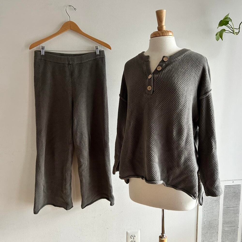 Free People Hailee Sweater Beach Pant Set - Picture 4 of 8